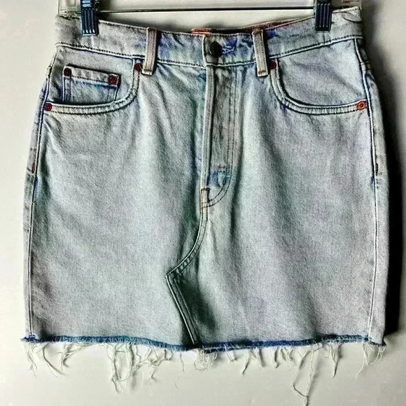& Other Stories Stockholm Atelier Denim Light-wash Mini Skirt - Picture 1 of 5